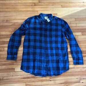 NWT L.L. Bean plaid button down shirt